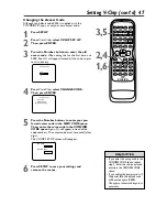 Предварительный просмотр 47 страницы Philips 27DVCR55S Owner'S Manual