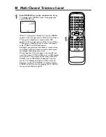 Предварительный просмотр 48 страницы Philips 27DVCR55S Owner'S Manual