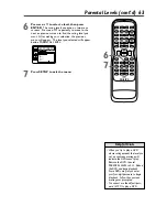 Предварительный просмотр 63 страницы Philips 27DVCR55S Owner'S Manual