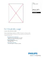 Preview for 1 page of Philips 27HT4000D Specifications