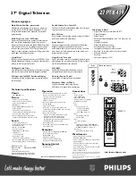 Preview for 2 page of Philips 27PT 8419 Specification Sheet