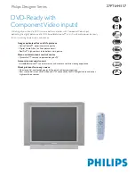 Предварительный просмотр 1 страницы Philips 27PT6441 Specifications