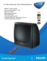 Предварительный просмотр 1 страницы Philips 27PT71B Specifications