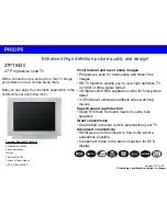 Philips 27PT8420 Datasheet предпросмотр