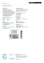 Предварительный просмотр 3 страницы Philips 27PT8420 Specification Sheet