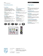 Предварительный просмотр 2 страницы Philips 27PT9007D/17 Specification Sheet