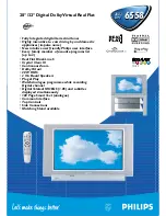 Preview for 1 page of Philips 28DW6558 Brochure