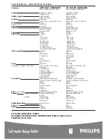 Preview for 2 page of Philips 28DW6734 Technical Specifications