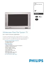 Preview for 1 page of Philips 28HW6505 Specification Sheet