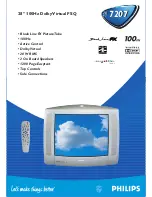 Philips 28PT 7207 Specification Sheet preview