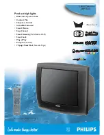 Preview for 1 page of Philips 28PT505 Specification Sheet