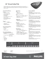 Предварительный просмотр 2 страницы Philips 28PT7158/12 Specifications