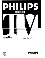 Предварительный просмотр 1 страницы Philips 28PT842B Handbook