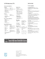 Preview for 2 page of Philips 28PW6008/01 Specifications