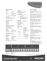 Предварительный просмотр 2 страницы Philips 28PW6305 Specification Sheet