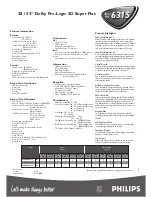 Предварительный просмотр 2 страницы Philips 28PW6315 Specifications