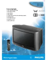 Предварительный просмотр 2 страницы Philips 28PW6322 NICAM Brochure & Specs