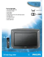 Предварительный просмотр 7 страницы Philips 28PW6322 NICAM Brochure & Specs