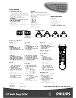 Предварительный просмотр 3 страницы Philips 28PW6332 - annexe 1 Specifications