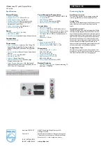 Предварительный просмотр 2 страницы Philips 28PW6451 Specification Sheet