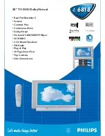 Preview for 1 page of Philips 28PW6818 Specifications