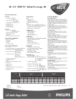 Предварительный просмотр 2 страницы Philips 28PW6826 Specifications