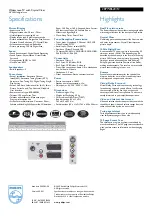 Preview for 2 page of Philips 28PW8620/12 Specifications