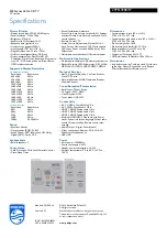 Предварительный просмотр 3 страницы Philips 29PFL4908 Specifications