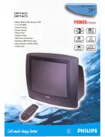 Philips 29PT4423 Product Information предпросмотр