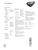 Preview for 2 page of Philips 29PT4631/55R Specifications