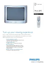 Предварительный просмотр 1 страницы Philips 29PT4643 Specifications