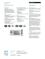 Preview for 2 page of Philips 29PT5026 Specifications