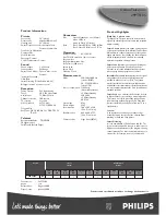 Предварительный просмотр 2 страницы Philips 29PT5105/01 Specifications