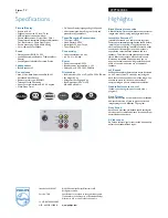 Preview for 2 page of Philips 29PT5435 Specification Sheet