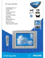 Philips 29PT5506 Specifications предпросмотр