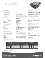 Preview for 2 page of Philips 29PT5506 Specifications