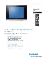 Philips 29PT5607 Specification Sheet preview