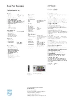 Предварительный просмотр 2 страницы Philips 29PT6541/44 Specifications