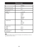 Preview for 34 page of Philips 29PT7322 User Manual