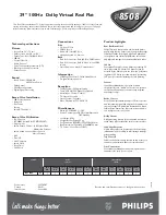 Preview for 2 page of Philips 29PT8508 Specification Sheet