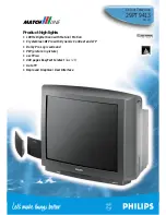 Предварительный просмотр 1 страницы Philips 29PT9413 - annexe 1 Specifications