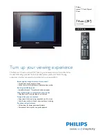 Предварительный просмотр 1 страницы Philips 29PT9457B Specification Sheet