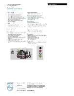 Предварительный просмотр 3 страницы Philips 29PT9457B Specification Sheet