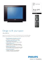 Philips 29PT9467C Specification Sheet preview