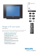 Предварительный просмотр 1 страницы Philips 29PT9467S Specifications