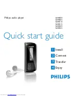 Philips 2GB-FLASH AUDIO PLAYER SA4020 Quick Start Manual preview