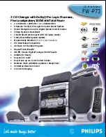 Philips 3 CD CHANGER PRO LOGIC FWP73P37 Specifications preview