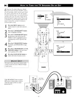 Предварительный просмотр 20 страницы Philips 30 IN WIDESCREEN REAL FLAT HDTV 30PW850H Directions For Use Manual