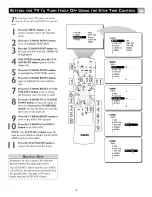 Предварительный просмотр 23 страницы Philips 30 IN WIDESCREEN REAL FLAT HDTV 30PW850H Directions For Use Manual