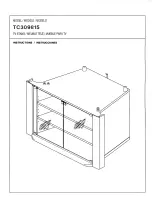 Предварительный просмотр 1 страницы Philips 30-TELEVISION STAND TC309815 Instructions Manual